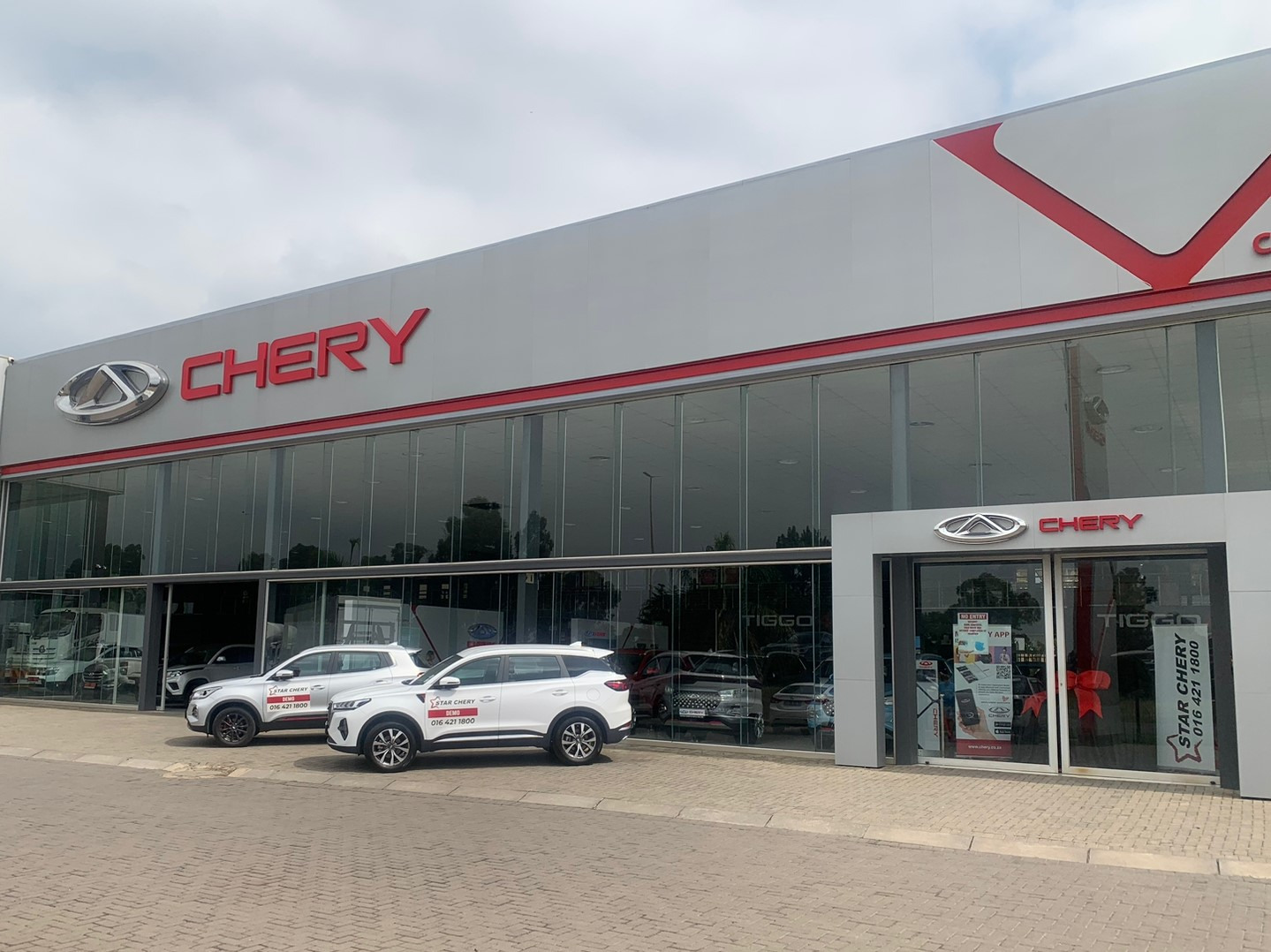 The new Chery dealership in Vanderbijlpark, part of the Star Motor Group.