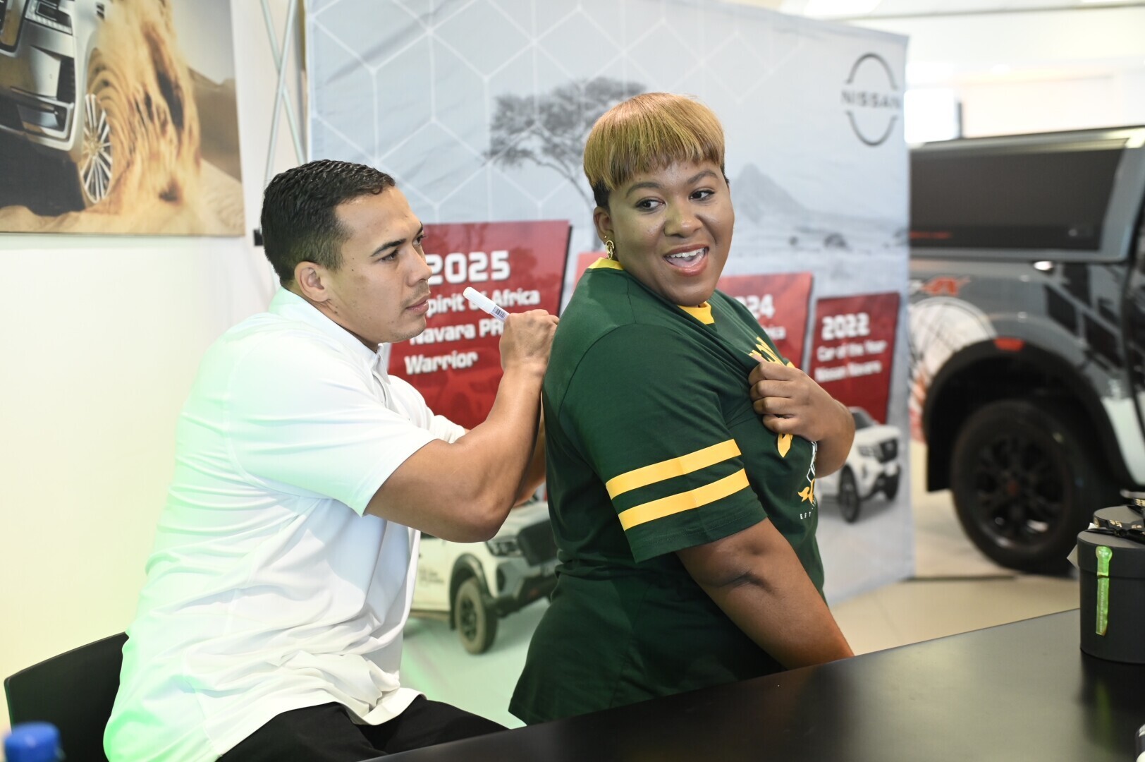 Cheslin a Nissan brand ambassador